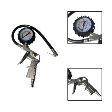 Imagem de Calibrador Pistola Pneus Manual Carro Moto Bike - Bomvink