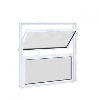 Imagem de Janela Basculante Sem Grade Riobras Alumínio 40cmx40cm Branco