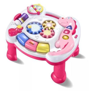 Imagem de Mesinha De Atividades Infantil Rosa Zoop Toys Bebê Rosa