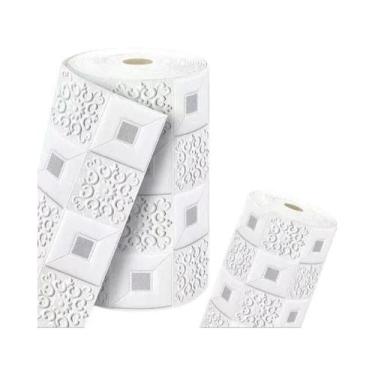 Imagem de Adesivos De Parede 3D À Prova D'água Com Padrão De Tijolos De 70cm X 2