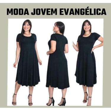 Imagem de Vestido Social Assimétrico Moda Jovem Evangélica Preço Ataca - Wild, A