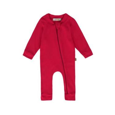 Imagem de Macacão Bebê de Malha Vermelho - Kambai, P