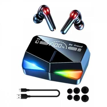 Imagem de Fone de Ouvido Bluetooth 5.3 Sem Fio com LED RGB, Áudio Hi-Fi, Controle Touch e Bateria Longa