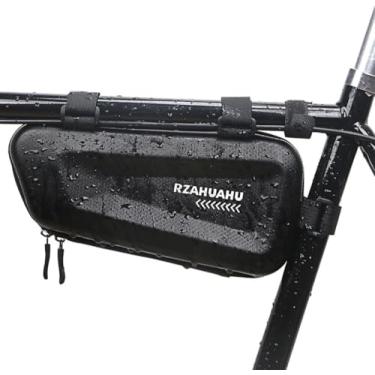 Imagem de Bolsa triangular para mountain bike à prova d'água com revestimento rígido e bolsa para celular