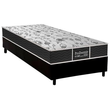 Imagem de Conjunto Box Solteiro: Colchão Molas Probel Prolastic Sleep + Base CRC Courano Black (88x188)