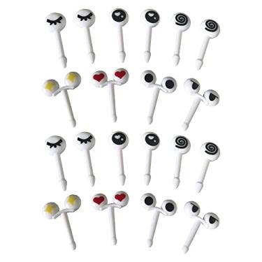 Imagem de HYMAOME 20 palitos de frutas Bento Box palitos de frutas para comida infantil para lancheira, palitos fofos para sanduíches/frutas/bolas de melão, tornando as refeições divertidas