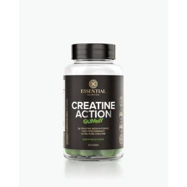 Imagem de Creatine Action Gummy 240G 60 Gomas Maçã Verde - Essential Nutrition