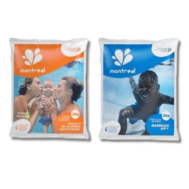 Imagem de Kit Elevador de Ph Barrilha Montreal 2kg + Sulfato de Aluminio Decanta