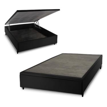 Imagem de Box Baú Preto Casal 138x188x45 - King House