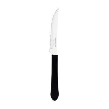 Imagem de Kit - 12 Facas Para Churrasco Leme Com Lâmina Em Aço Inox 4 Pol Cabo P
