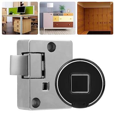 Imagem de ZJchao Kit de Trava de Bloqueio de Impressão Digital Biométrico Bico de Travamento Sem Chave Anti -theft Baixo Alerta de Bateria USB Recarregável, Simples e Rápido Desbloqueio, 10