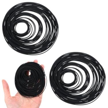 Imagem de Classicseali 150 correias de cassete, correias giratórias de borracha preta, substituição de correia de toca-discos 20-120 mm, reparo e manutenção correia de videocassete plana híbrida, para DVD CD LD