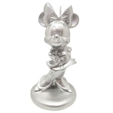 Imagem de Vela minnie mouse gigantes 3d prata para festas e decoracoes - Silver 
