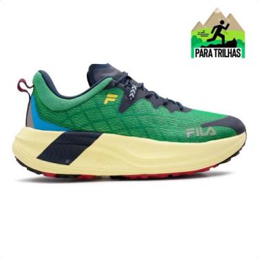 Imagem de Tênis Fila Racer Skytrail Masculino, 39, Verde, Marinho