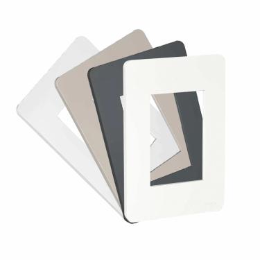 Imagem de Placa 2x4 P/ 3 Módulos Orion – Schneider | Gamma Silver Cód. S730103274