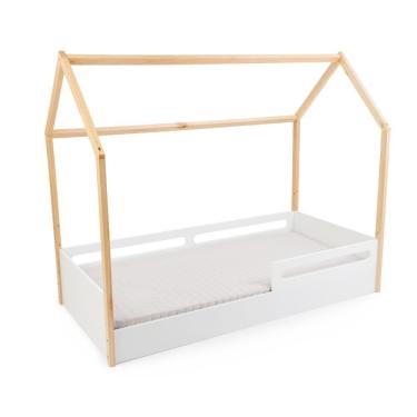 Imagem de Cama Montessoriana Com Casinha Coleção Tivoli Divicar Mel Branco