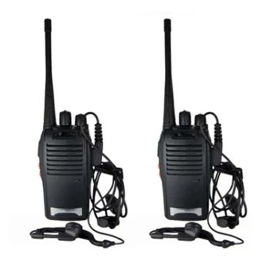 Imagem de Kit 2 Walkie Talkie Rádio Comunicador Baofeng Segurança Supermercado Construção Civil Empresas