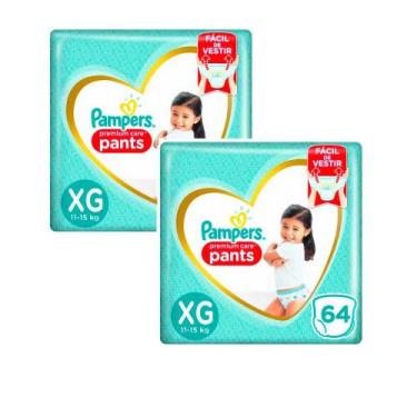 Imagem de Kit 2 Fralda Descartável Pampers Premium Care Pants XG 64 Unidades cad