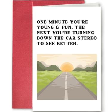 Imagem de SuperShunhu Cartão de aniversário engraçado para homens e mulheres, cartão de aniversário engraçado para amigos, cartão de presente de aniversário rude 50º 60º 70º 80º aniversário para mamãe pai,