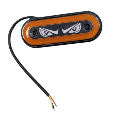 Imagem de Generic Luz de marcação lateral 12V/24V, elegante, super brilhante, à prova d'água, luz de advertência LED piscante para motocicletas e tratores, Laranja