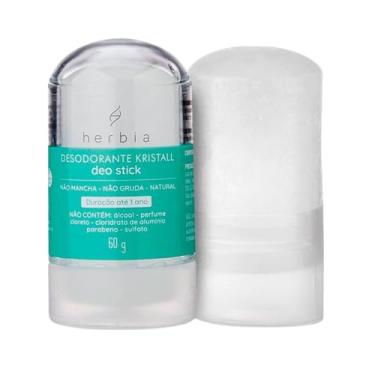 Imagem de Desodorante Cristal Pedra Herbia Deo Stick 60G Natural E Vegano