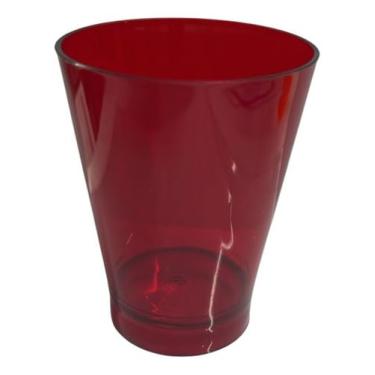 Imagem de Kit 120 Copos Acrílico 200ml Rubizinho – Ideais para Aniversários e Eventos (Vermelho translúcido)