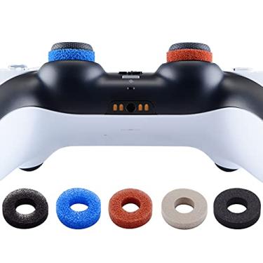 Imagem de PlayVital 5 pares de anéis de precisão de controle de movimento alvo Aim Assist para PS5, para PS4, Xbox Series X/S, Xbox One, Xbox 360, Switch Pro Controller - 5 cores, 3 diferentes resistências