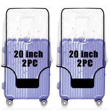 Imagem de GigabitBest capa de bagagem, Borda preta resistente de 40 mm, 20” suitcase cover, Capa de bagagem, 2 peças