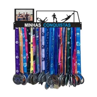 Imagem de Porta Medalhas Futebol Goleiro quadro MDF