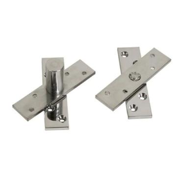 Imagem de Dobradiça Porta Pivotante Inox Pivô Reforçada Com Rolamento