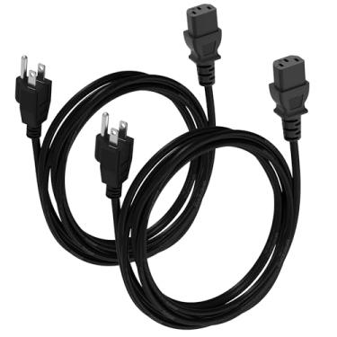 Imagem de BRENDAZ Cabo de alimentação universal 4M monitor de computador, impressora de TV, amplificador de scanner (IEC320 C13 para NEMA 5-15P) UL 125V 10A