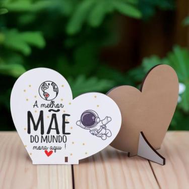 Imagem de Kit 15 Lembranças Dia Das Mães Mdf Coração Frase - R9 Decor, Coração d