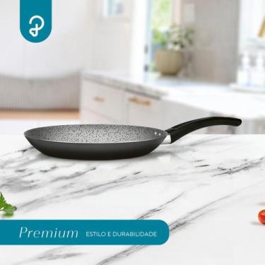 Imagem de Frigideira francesa antiaderente 22 cm grafite panelux premium