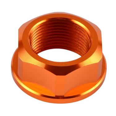 Imagem de NICECNC Porca de eixo traseiro de motocicleta laranja M25 de alumínio compatível com KTM 125-450 XC XCF SX SXF 2013-2022 690 Duke Enduro Enduro R SMC R 2008-2022 1190 RC8 RC8 R 2011-2012, consulte o