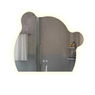 Imagem de Espelho LED 3 Cores Infantil Dual Touch C/ Desembaçador Urso - Fino In