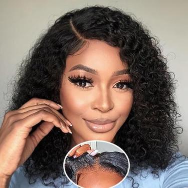 Imagem de Peruca Fronbanis Wear and Go Bob 100% cabelo humano 14" preta natural