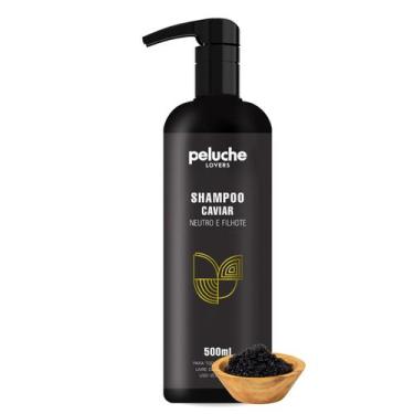 Imagem de Shampoo Hidratante Neutro Pele Sensível Cheiroso Caviar - Peluche Pets