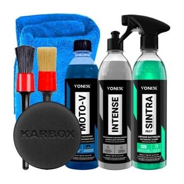 Imagem de Kit Moto-V 500ml Vonixx Sintra Fast 500ml Vonixx Intense 500ml Vonixx Acessórios Karbox