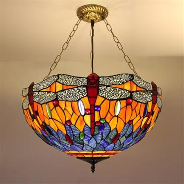 Imagem de Lâmpada Pingente de Vidro Colorido LED Contemporânea e Retro Criativa - Candelabro para Sala, Restaurante, Quarto, Hotel, Café, Bar e Corredor (Estilo 46 D50CM)