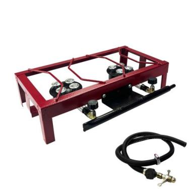 Imagem de Fogão 2 Bocas Semi Industrial Alta Pressão Com Mangueira Roa - Metalúr