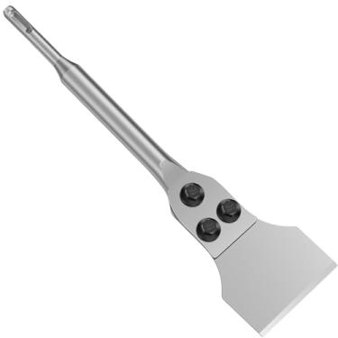 Imagem de Raspador de piso SDS Plus para martelo rotativo SDS Plus, cinzel de escala fina de azulejo de aço, removedor de adesivo para piso de vinil VCT Azulejo linóleo e argamassa de concreto