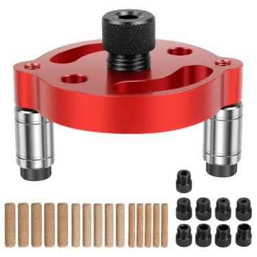 Imagem de XDINGYY Kit de gabarito de cavilha autocentrante de liga de alumínio versátil de alta dureza para localizador de perfuração de painel de madeira