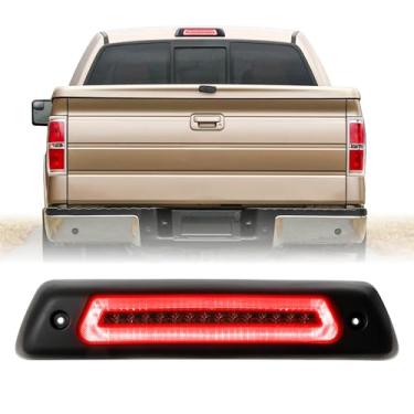 Imagem de USR 09-14 F150 3ª luz de freio - terceira lâmpada de freio traseira - compatível com caminhonete Ford F-150 2009-2014 todos os modelos/acabamentos (LENTE DE FUMA VERMELHA LED BAR 3ª CONJUNTO DE LUZ DE