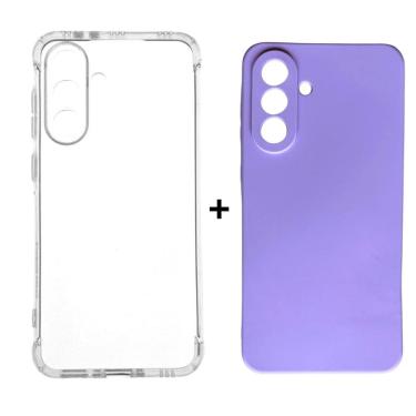 Imagem de Kit Capa Case Colorida + Capinha Transparente Samsung A56