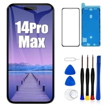Imagem de Substituição de tela LCD para iPhone 14 Pro Max 6,7 polegadas (modelo A2651, A2893, A2896, A2895, A2894) 3D Touch Screen Display digitalizador Kit de reparo Montagem