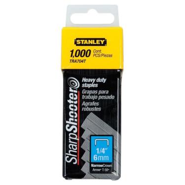 Imagem de Grampos De Uso Geral 1-4"" 1000 Peças Para Uso Em Tr150 - Tra704t - Stanley Grampos 1-4"-1000pc P-tr150 Stanley Tra704t