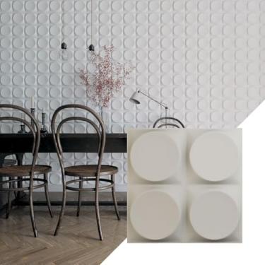 Imagem de Ekena Millwork WP12X12ADGBW Painéis de parede termoformados Adonis, branco acetinado flor, 2,4 metros quadrados