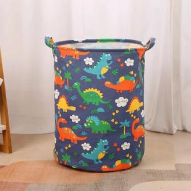 Imagem de Cesto Organizador Infantil Para Brinquedos e Roupas Dobrável Multiuso (Azul)