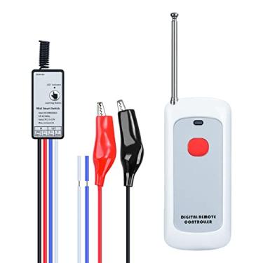 Imagem de Briidea Ativador de controle remoto alimentador, longo alcance de 305 m, receptor programável, operação com um botão, compatível com alimentadores de 6V/12V, alimentadores de peixe, ventiladores e