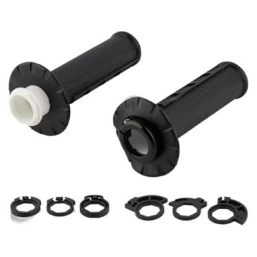 Imagem de Punhos de motocicleta 7/20.3 cm 22 mm com a câmera de encaixe, punhos de guidão de bicicleta suja compatíveis com CRF SXF EXC (preto)